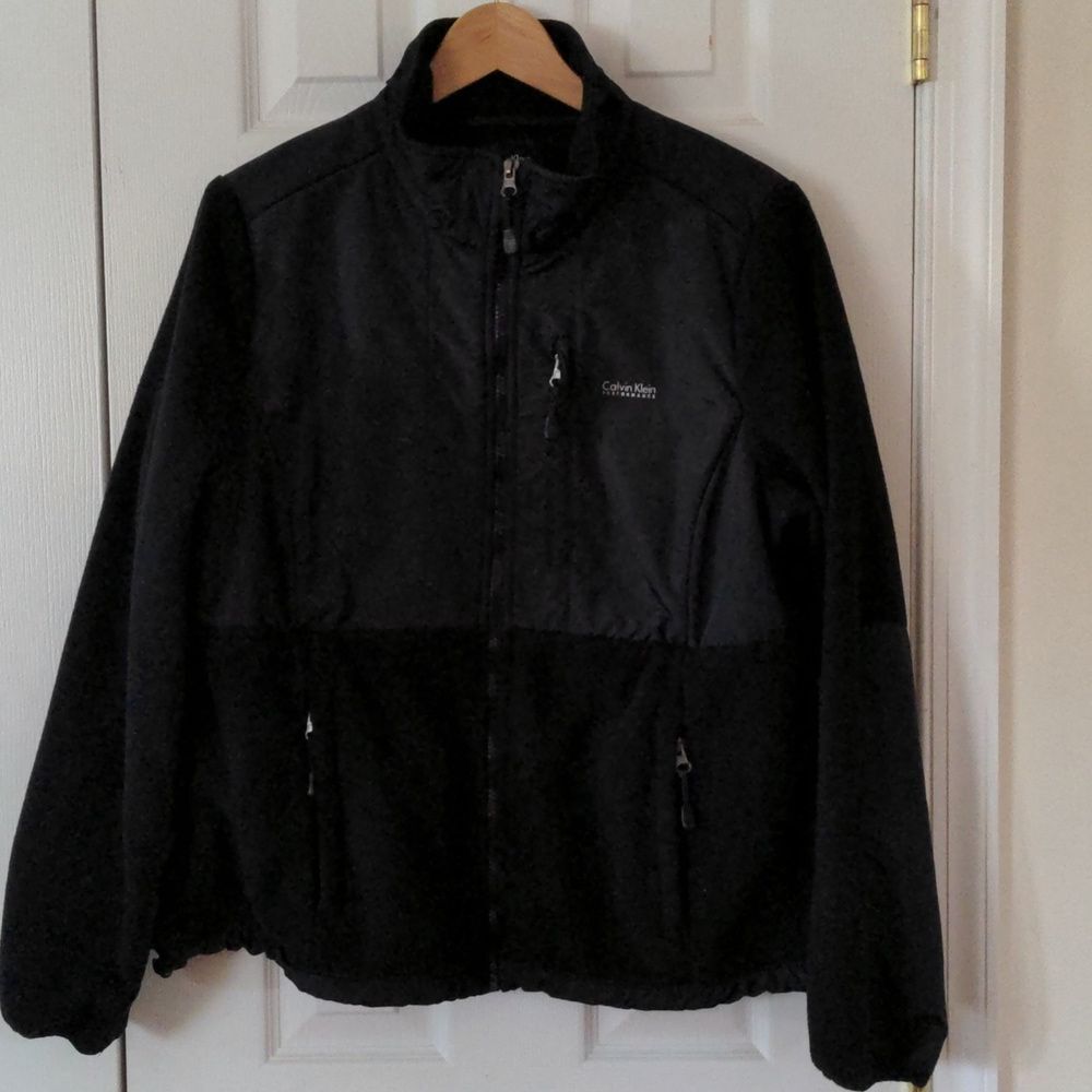 Like NEW Calvin Klein performance quick dry fleece zipper jacket size L